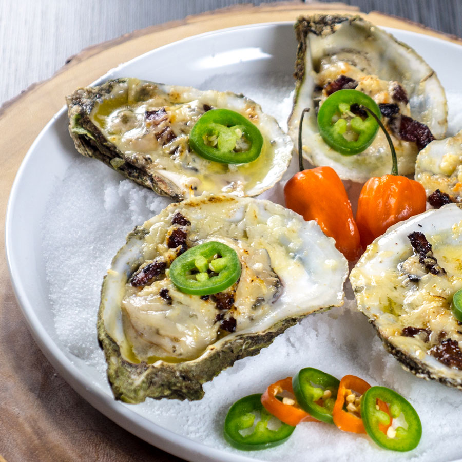 Grilled Oysters with White Wine Butter Sauce - Vindulge